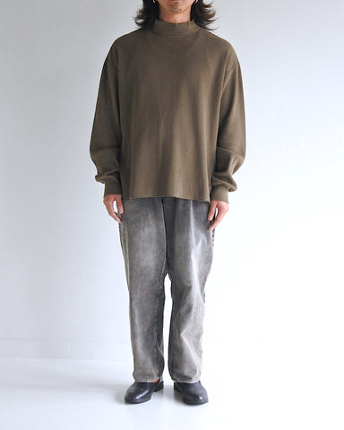 AN319 HEAVY THERMAL MOCK NECK L/S T-S OLIVE