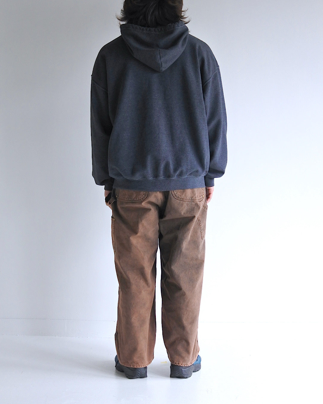 ANACHRONORM ダークグレー ジップアップパーカー