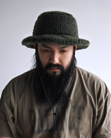 AN327 EMBROIDERY BOA HAT OLIVE