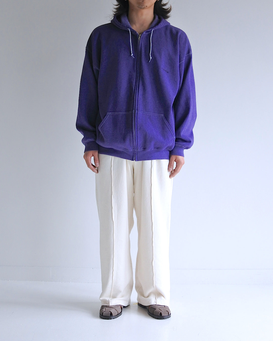 NM-SW05 DYED 50/50 FULLZIP PARKA PURPLE – ANACHRONORM