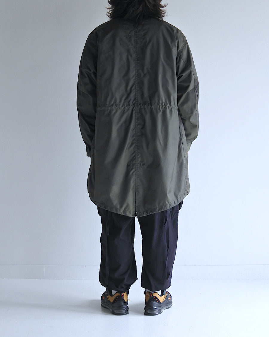 AN321 DIRTPAINT NYLON MODS COAT OLIVE