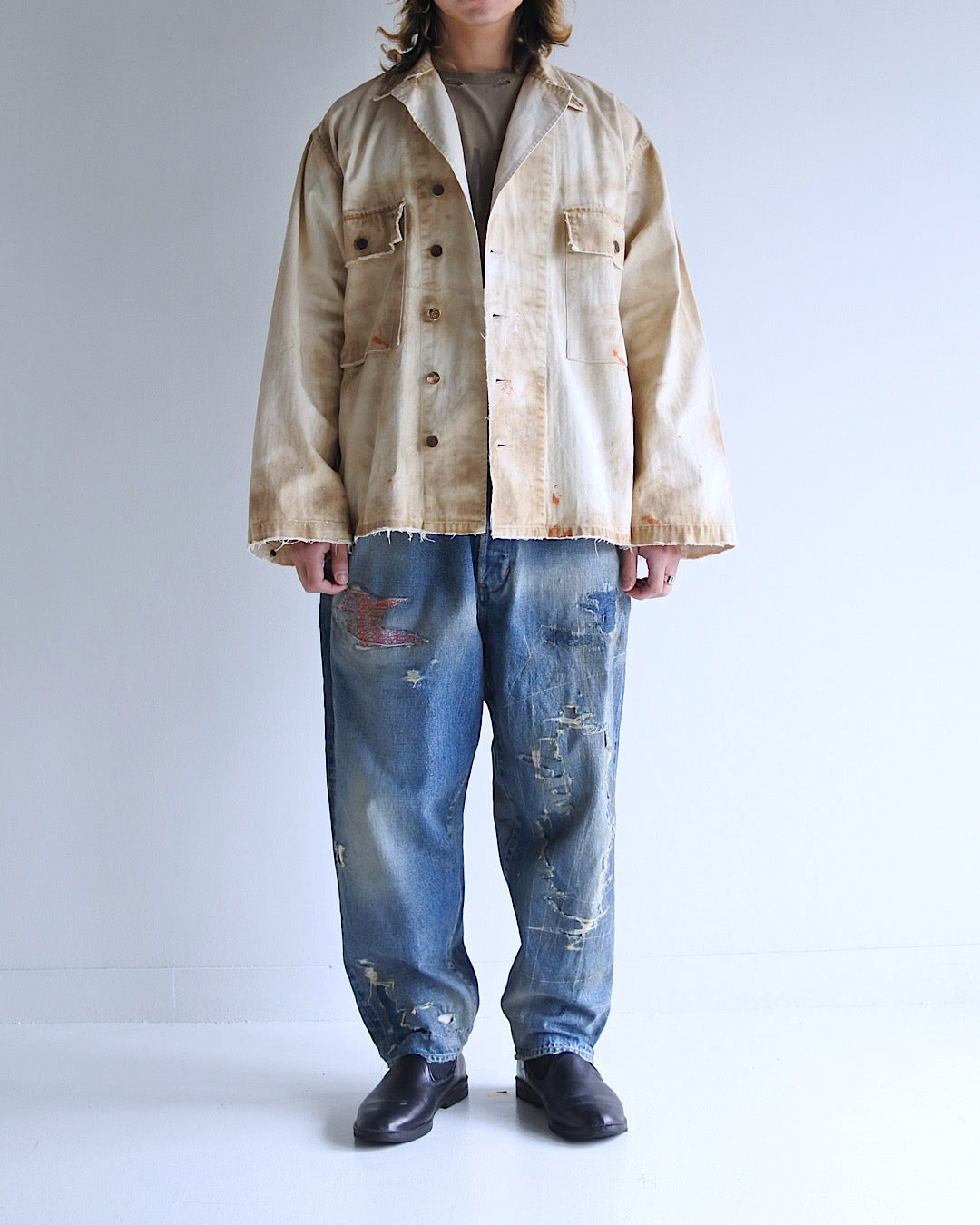 AN308 DIRTPAINT M-43 JACKET NATURAL – ANACHRONORM