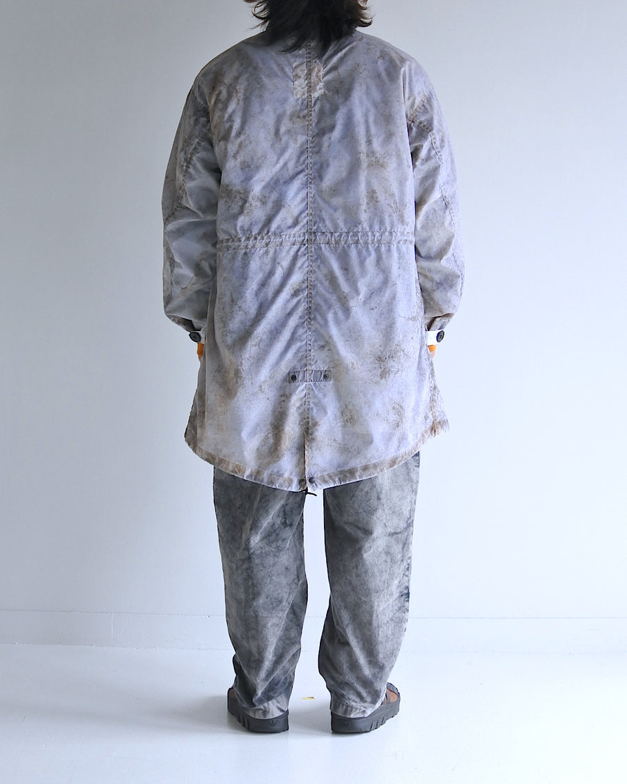 AN321 DIRTPAINT NYLON MODS COAT WHITE