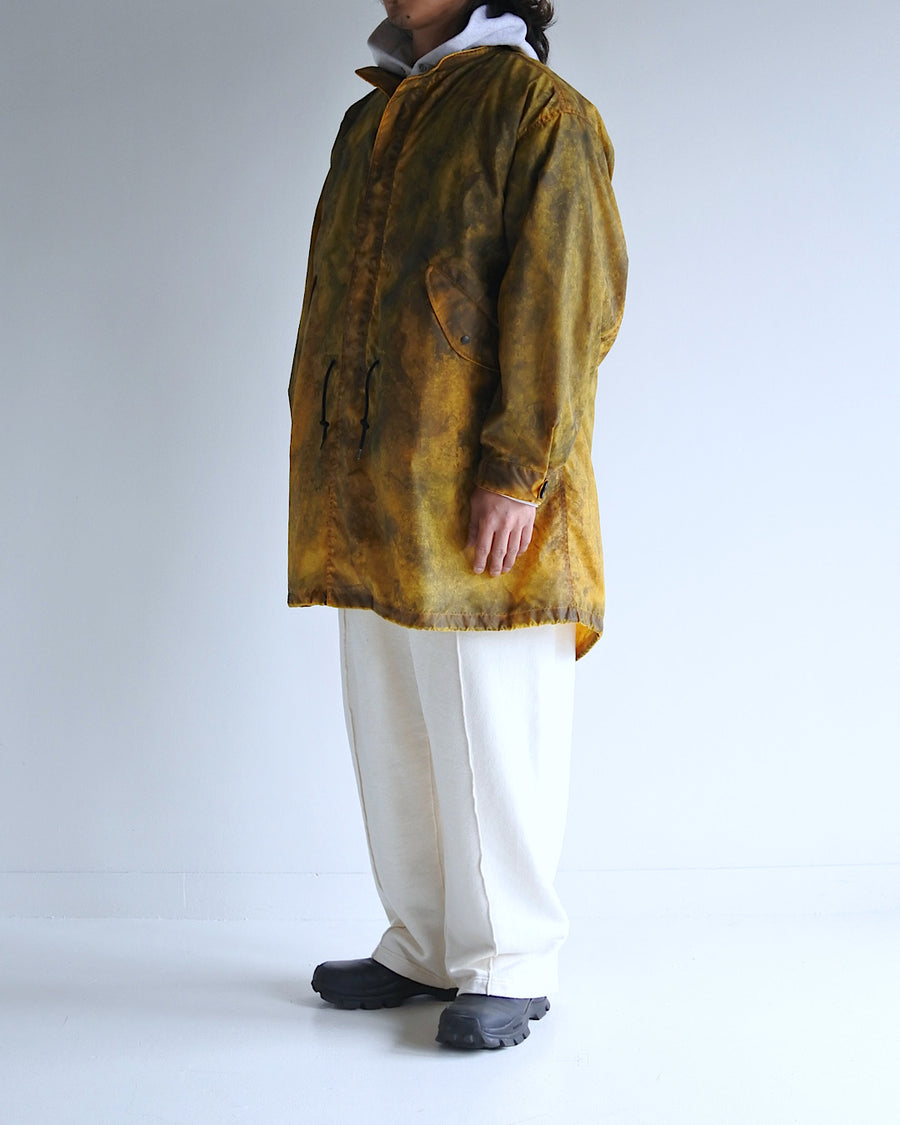 AN321 DIRTPAINT NYLON MODS COAT YELLOW