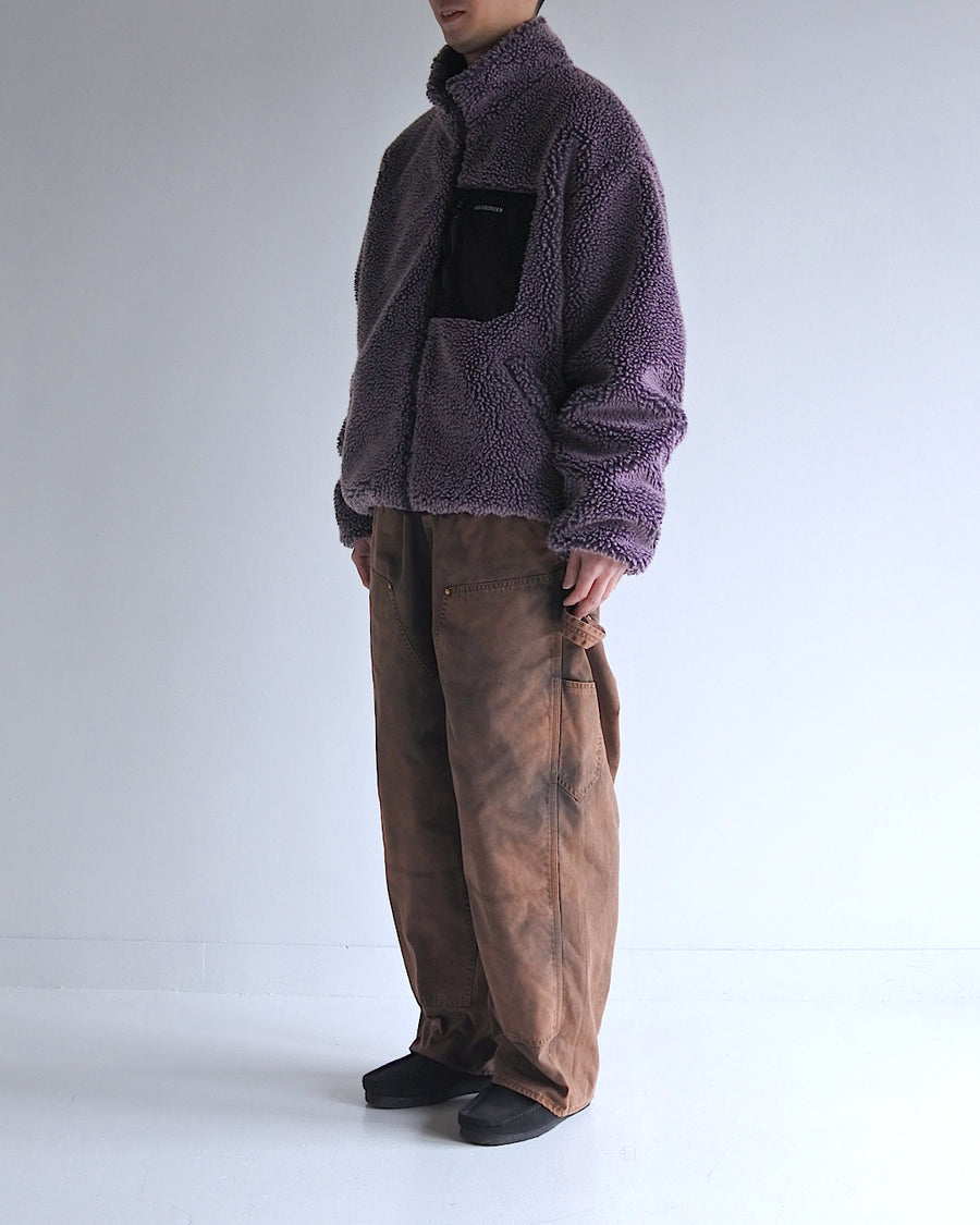 AN326 REVERSIBLE BOA JACKET PURPLE