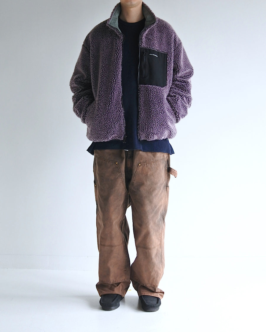 AN326 REVERSIBLE BOA JACKET PURPLE