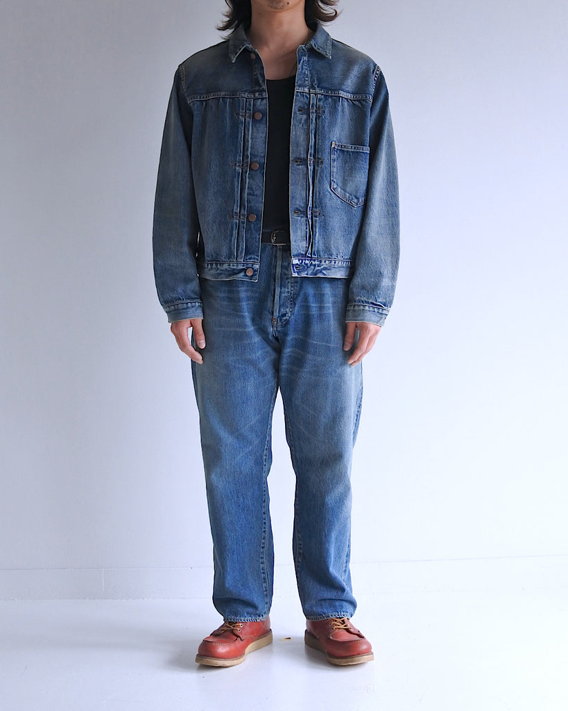 CONTEXT-005 FRONT TUCK DENIM JACKET <  4 colors >