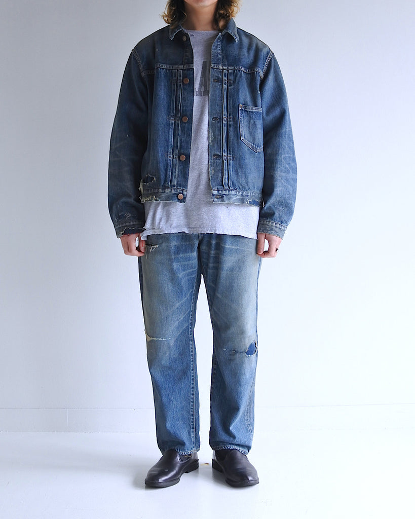 CONTEXT-005 FRONT TUCK DENIM JACKET <  4 colors >