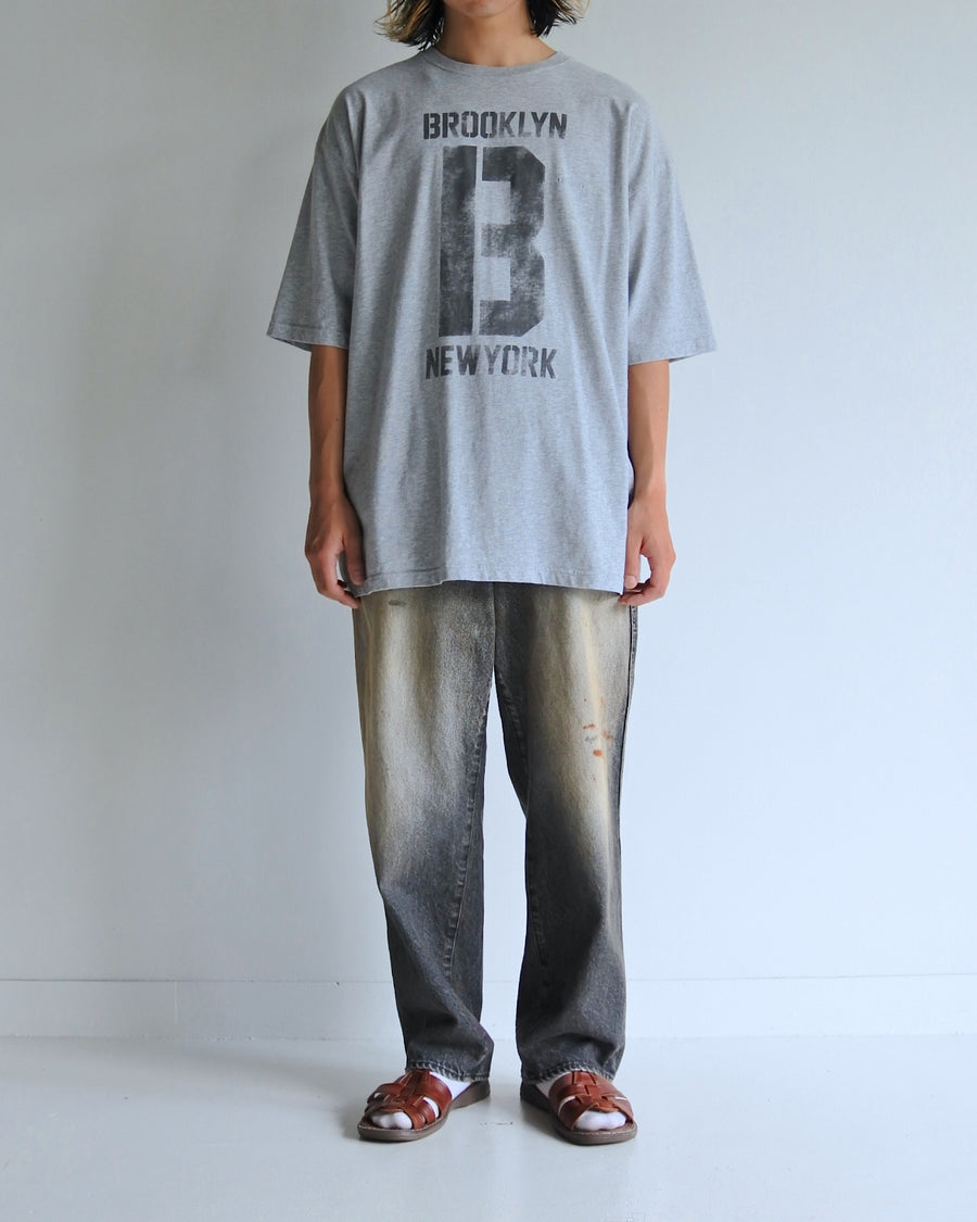AN365 BROOKLYN PRINTED S/S T-S ASH GRAY