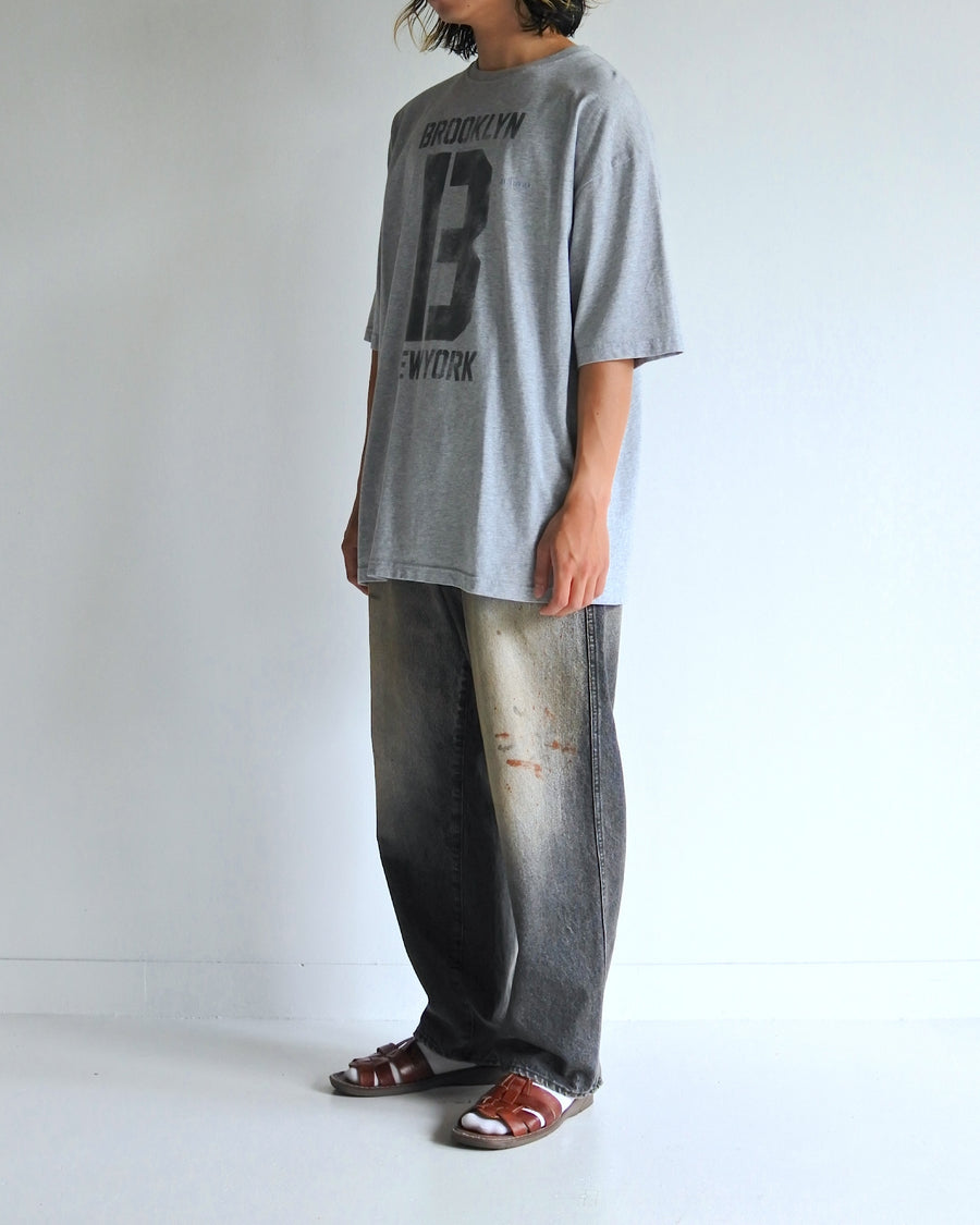 AN365 BROOKLYN PRINTED S/S T-S ASH GRAY