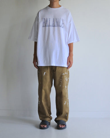 AN360 BALANCE COLLEGE PRINTED S/S T-S NAVY PRINT