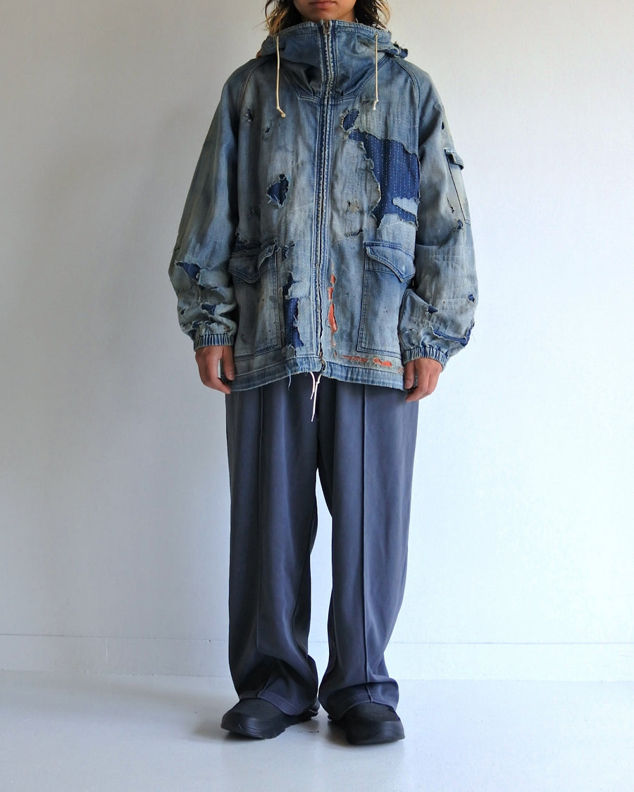 ANACHRONORM / DUAL DENIM REMAKED FULLZIP PARKA - INDIGO (REMAKE)