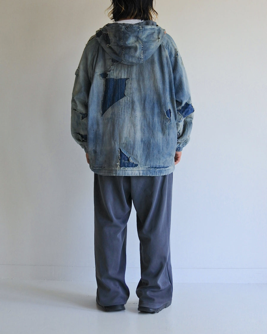 ANACHRONORM / DUAL DENIM REMAKED FULLZIP PARKA - INDIGO (REMAKE)