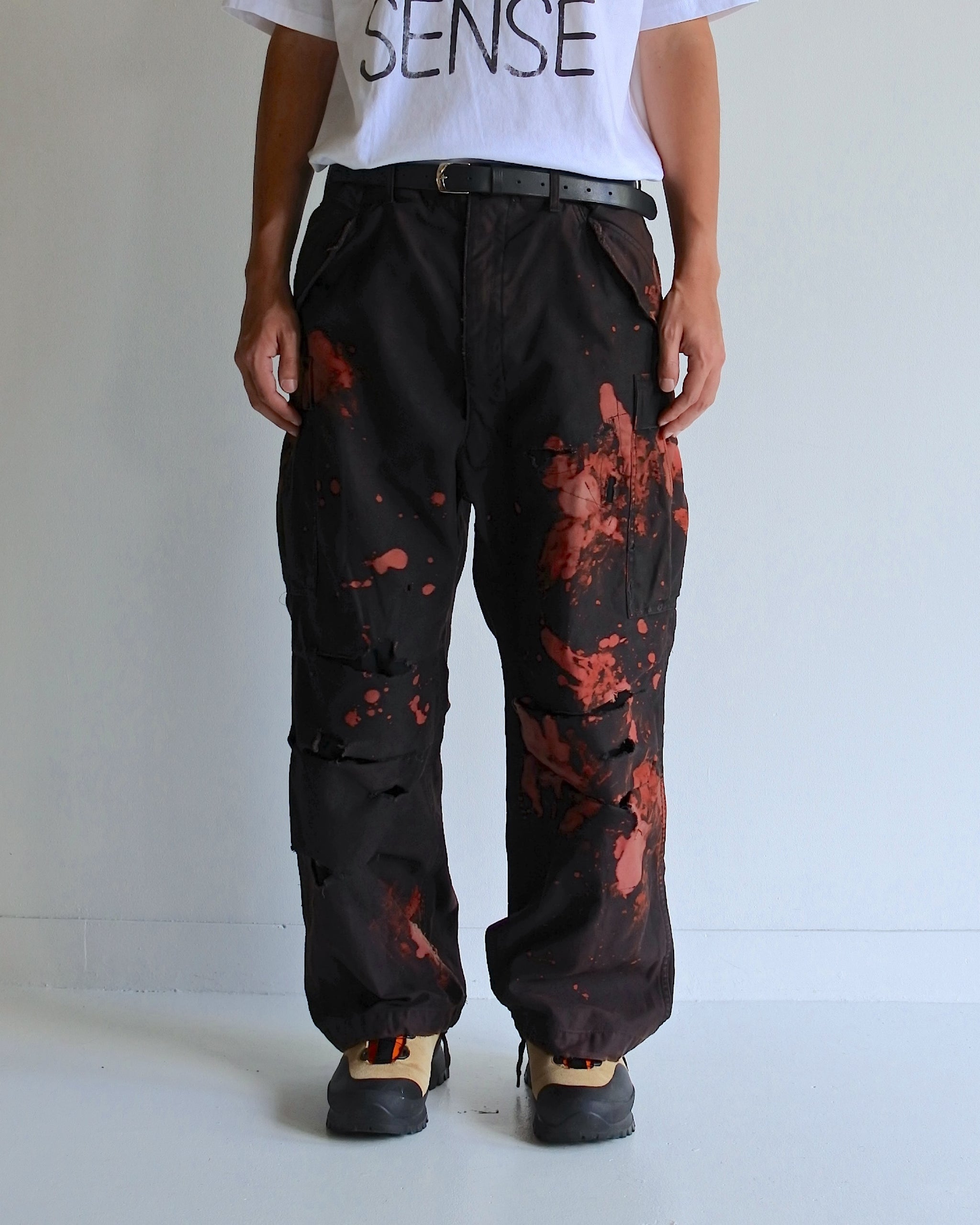 AN337 M-51 DAMAGED FIELD CARGO PANTS BLACK – ANACHRONORM AN337 M-51 DAMAGED FIELD CARGO PANTS BLACK – ANACHRONORM