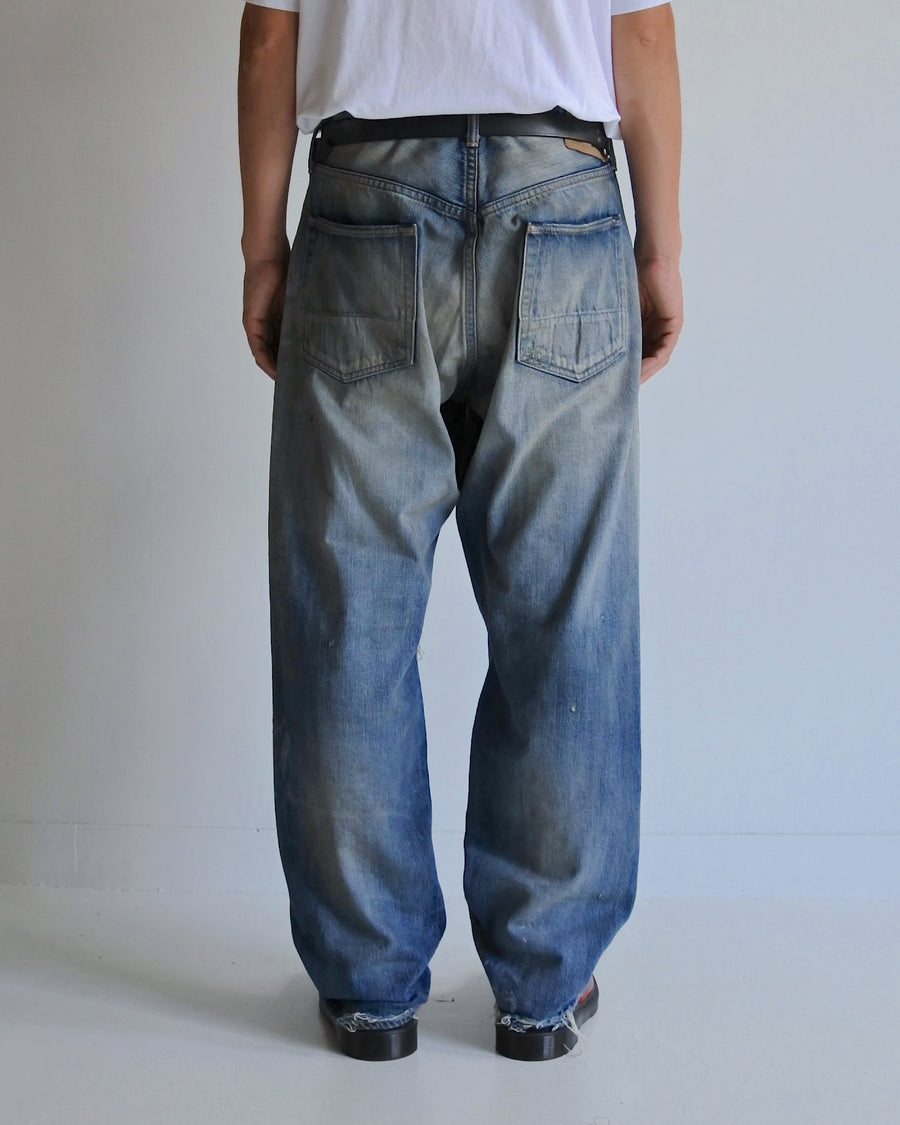 AN352 HARD REMAKED REGULAR TAPERED 5P PANTS INDIGO (REMAKE