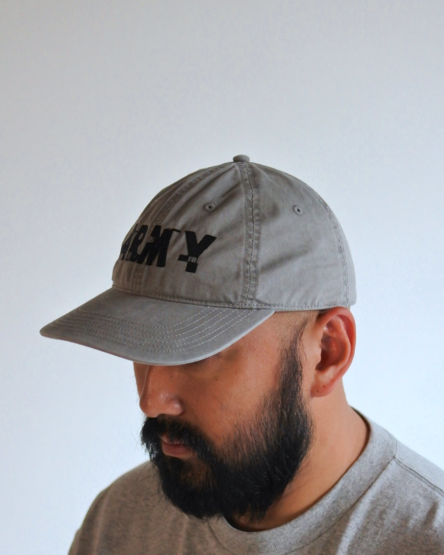 ANNK-003 ARMY GLITCH EMBROIDERY CAP GRAY