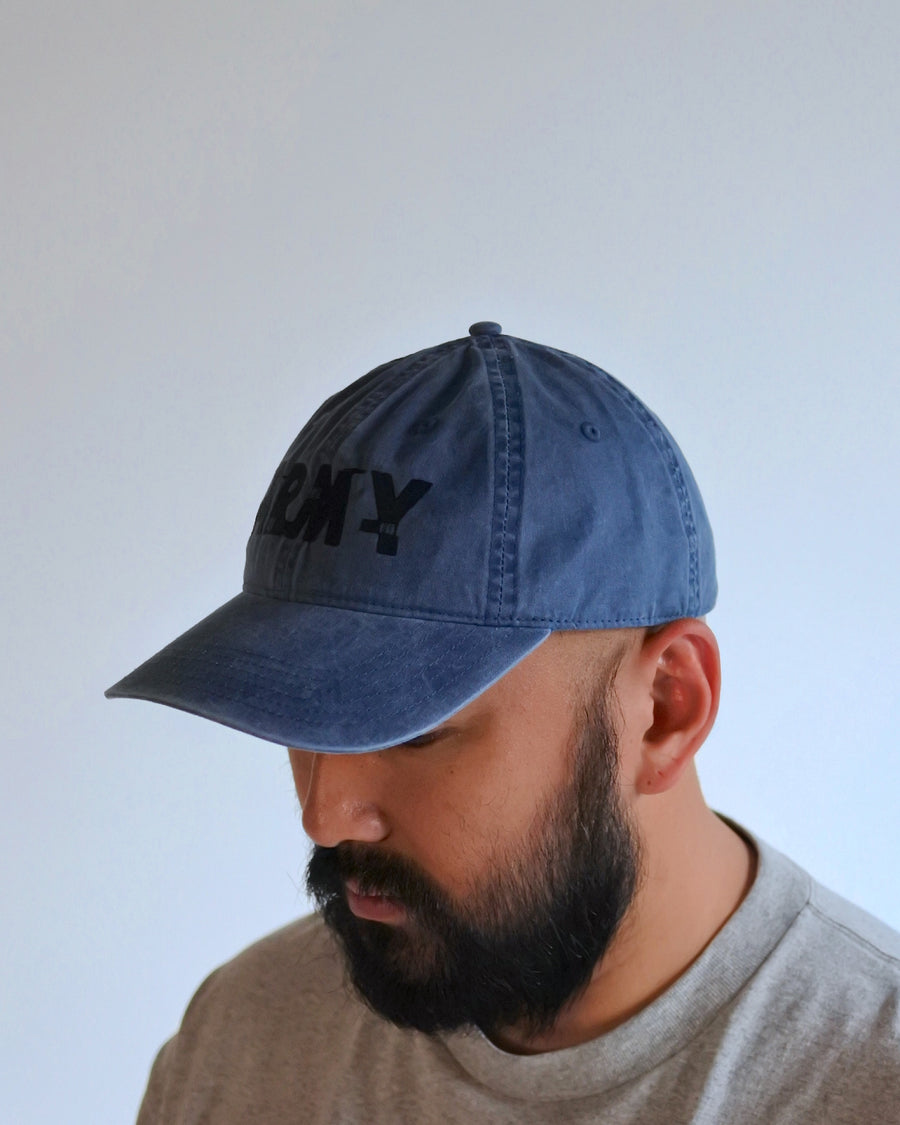 ANNK-003 ARMY GLITCH EMBROIDERY CAP BLUE