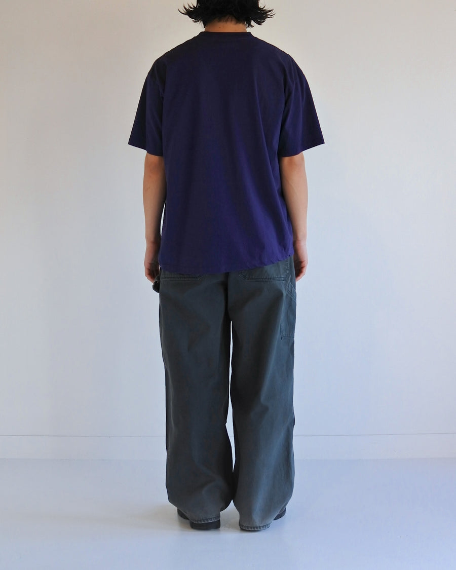 AN366 STICKER MOTIF PRINTED S/S T-S NAVY