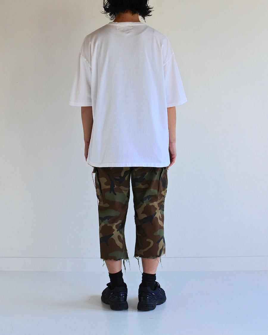 AN367 GRADATION PRINTED S/S T-S WHITE