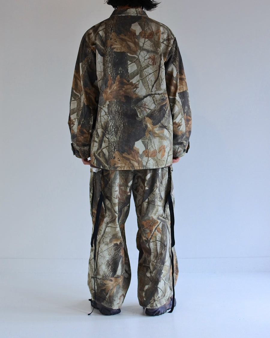 リップストップオリジナルリアルツリー生地を使用したファティーグジャケット