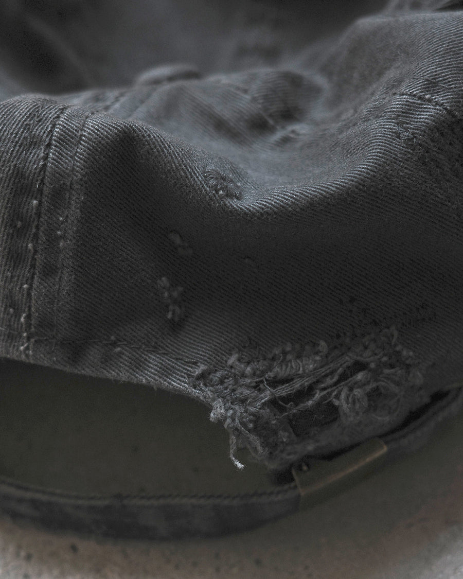 ANACHRONORM / DISTRESSED PATCH 6PANEL CAP - CHARCOAL [BALANCE EXCLUSIVE]