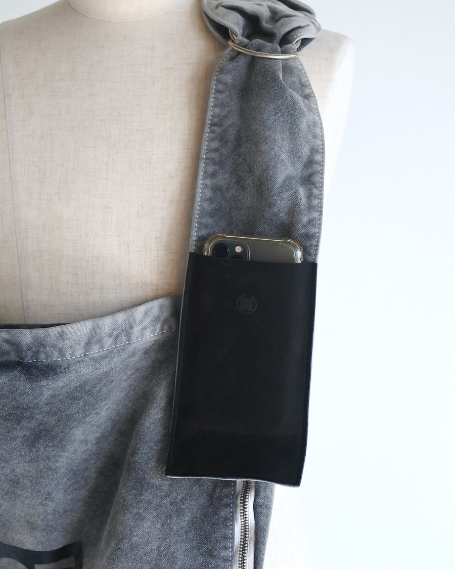 AN20TH-013 SULFUR DYED CANVAS タスキショルダー BLACK
