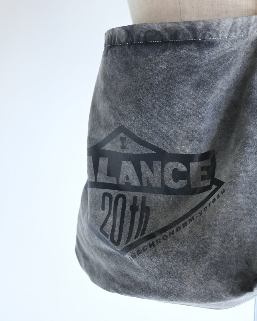 AN20TH-013 SULFUR DYED CANVAS タスキショルダー BLACK