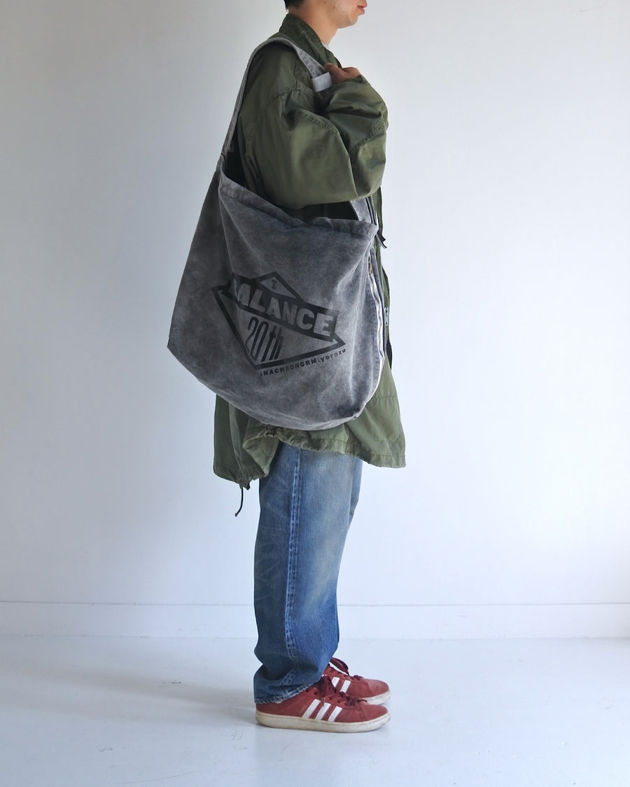 AN20TH-013 SULFUR DYED CANVAS タスキショルダー BLACK