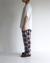 画像をギャラリービューアに読み込む, AN226-OK ROOM WIDE EASY PANTS BROWN CHECK
