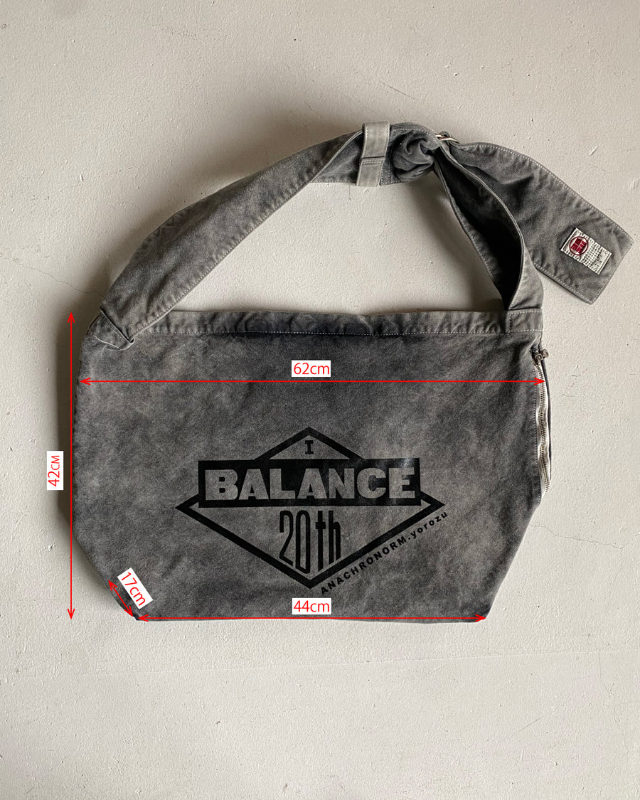 AN20TH-013 SULFUR DYED CANVAS タスキショルダー BLACK