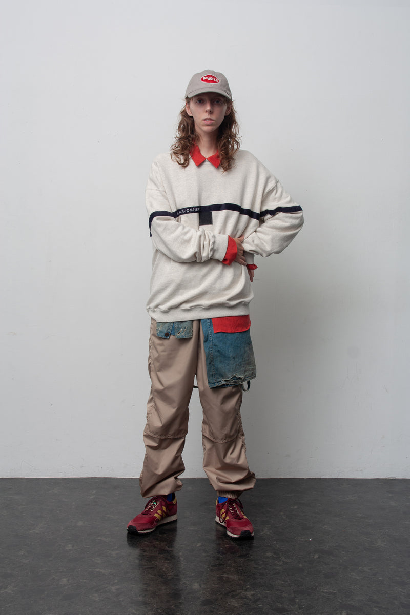 AN276 FIREMAN CREW NECK SWEAT OATMEAL