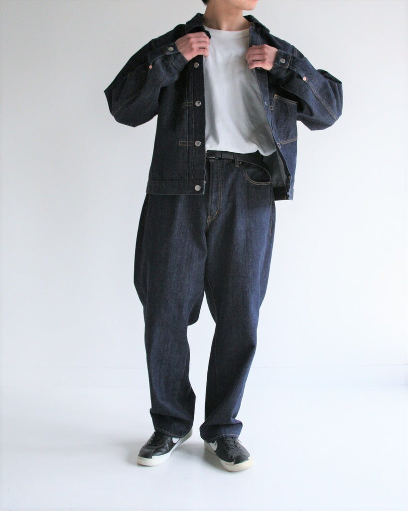 CONTEXT-005 FRONT TUCK DENIM JACKET <  4 colors >