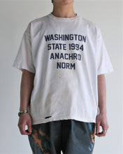 画像をギャラリービューアに読み込む, AN235  WASHINGTON DAMAGED PRINT T-S NAVY PRINT
