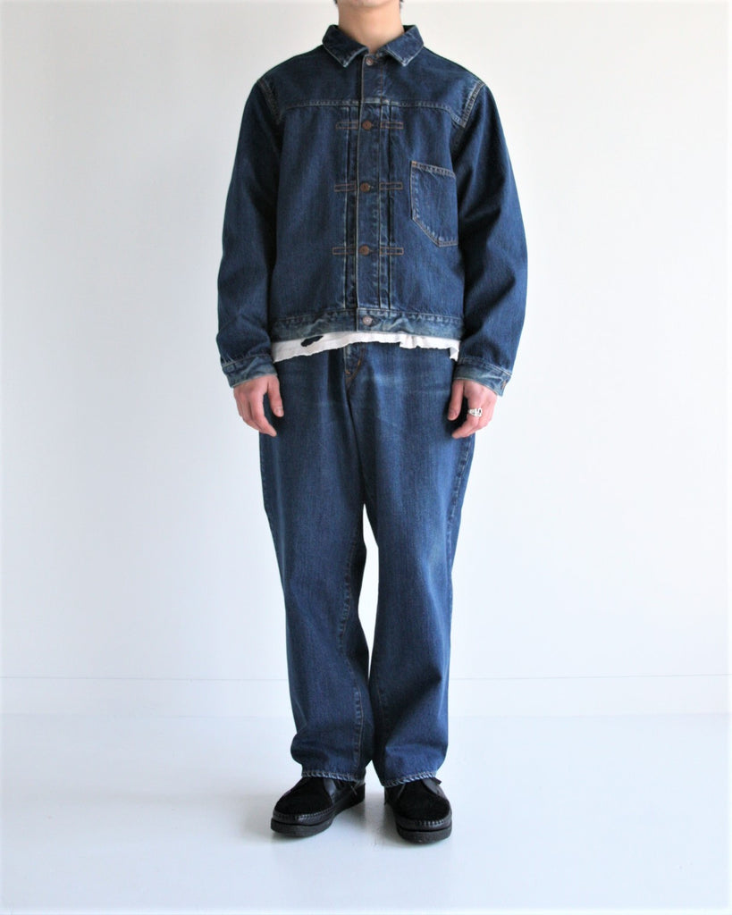 CONTEXT-005 FRONT TUCK DENIM JACKET <  4 colors >