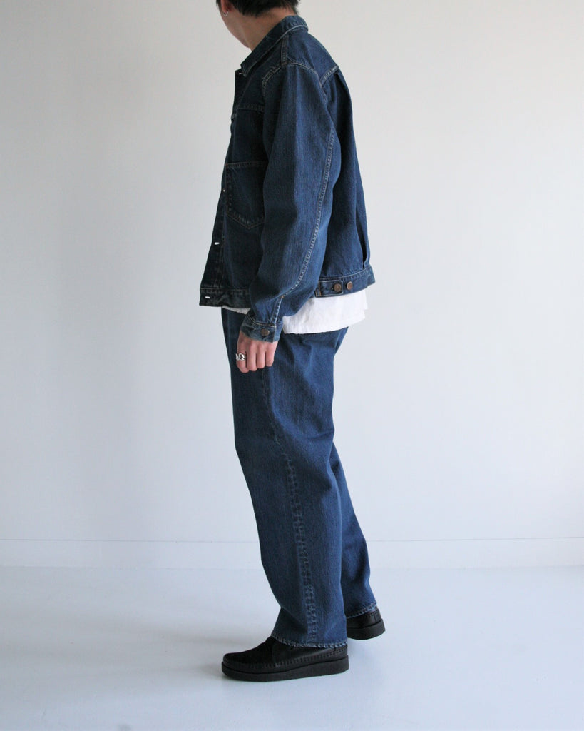 CONTEXT-005 FRONT TUCK DENIM JACKET <  4 colors >