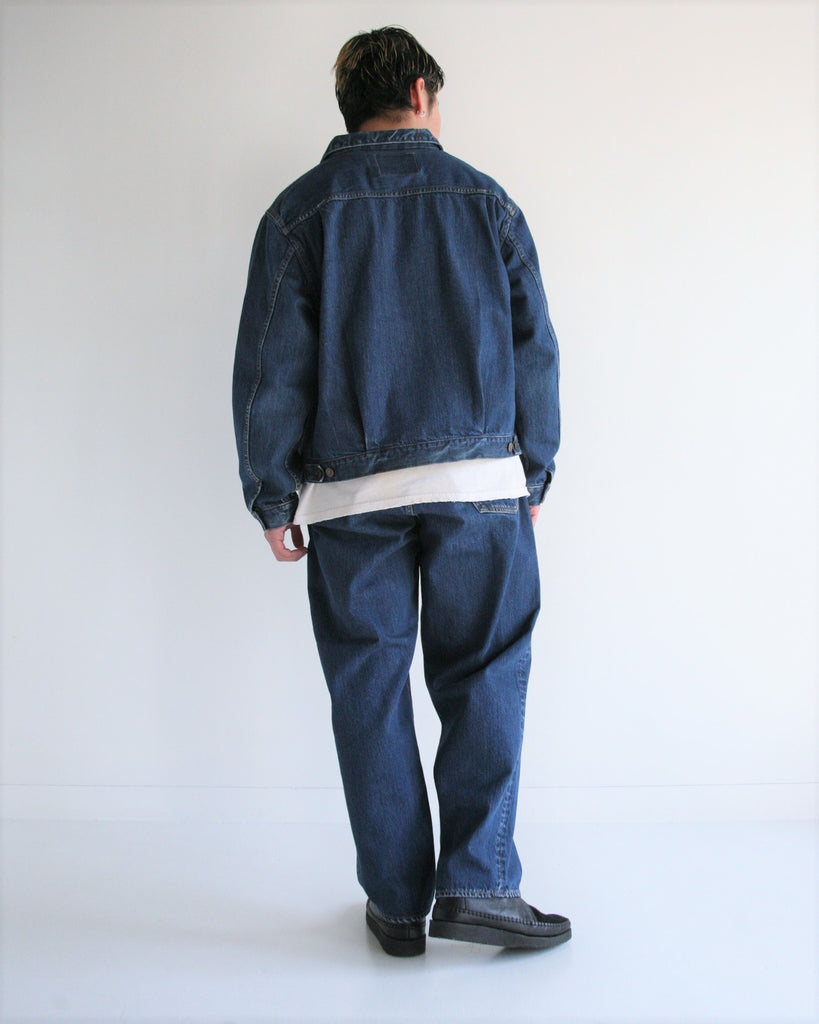 CONTEXT-005 FRONT TUCK DENIM JACKET <  4 colors >