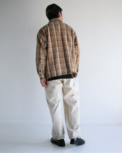 画像をギャラリービューアに読み込む, AN248 HEAVY TWILL DAMAGED SHIRTS JACKET BROWN×BEIGE
