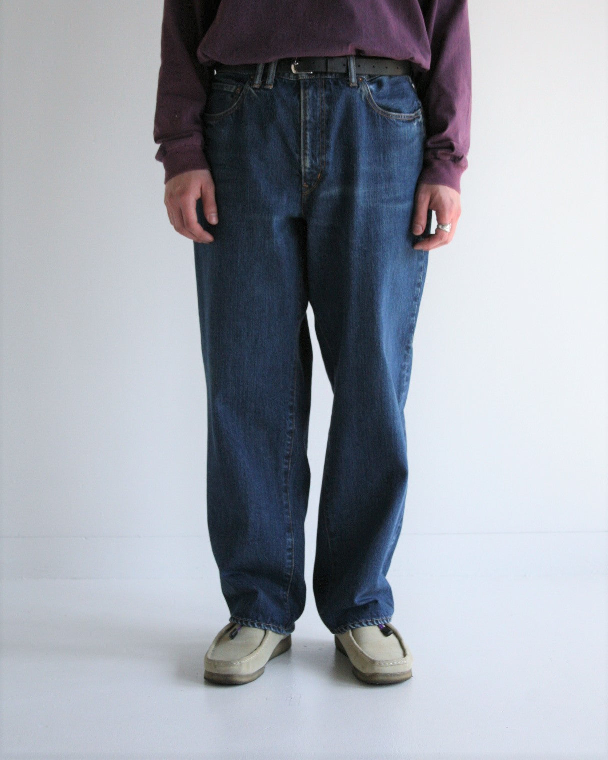 CONTEXT-003-1Y 80's WIDE 5P PANTS INDIGO(ONE YEAR WASH) – ANACHRONORM