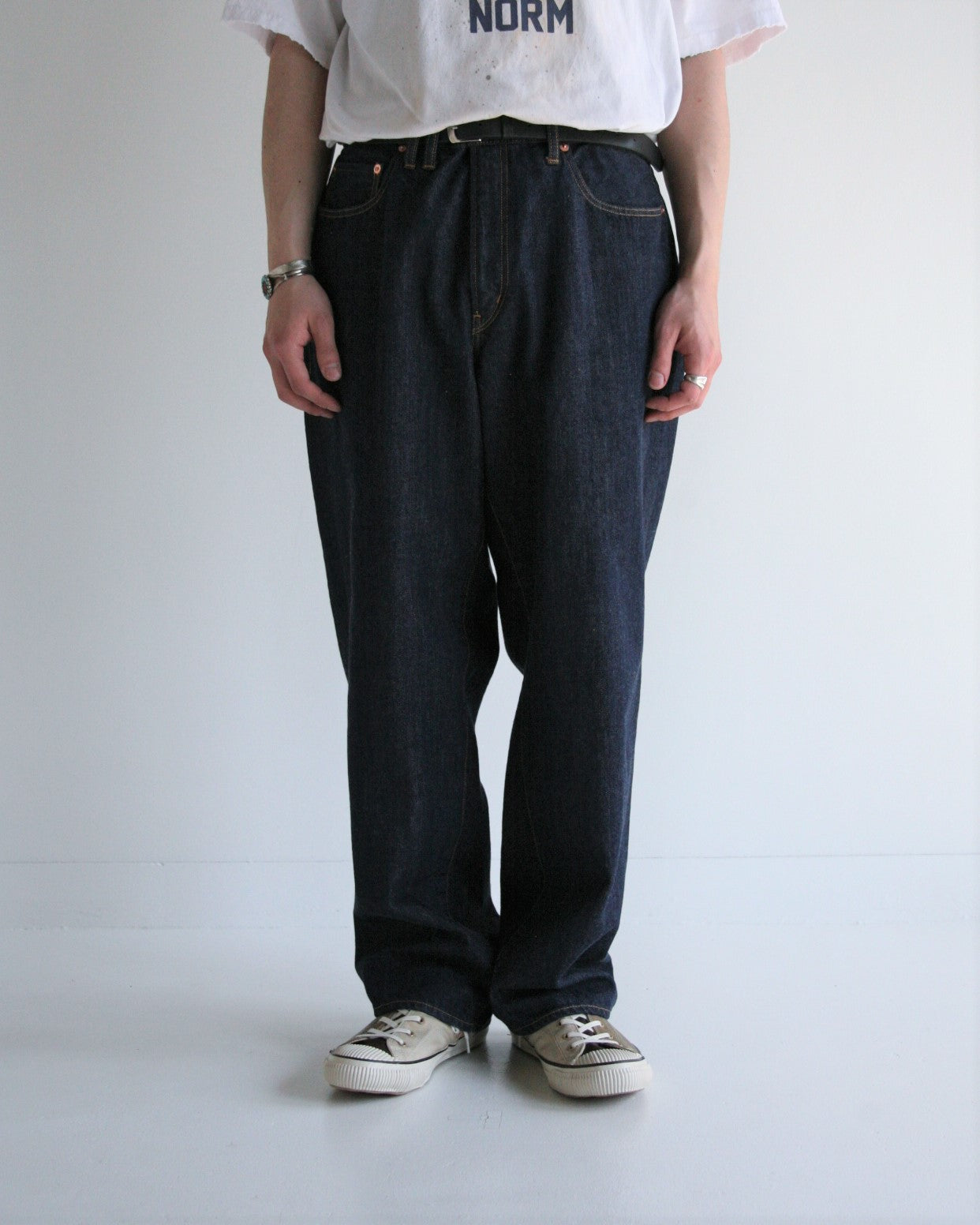 CONTEXT-003 80's WIDE 5P PANTS INDIGO(ONE WASH) – ANACHRONORM