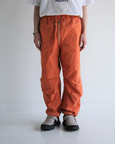 AN253 OVER DYED EASY SNOW PANTS ORANGE
