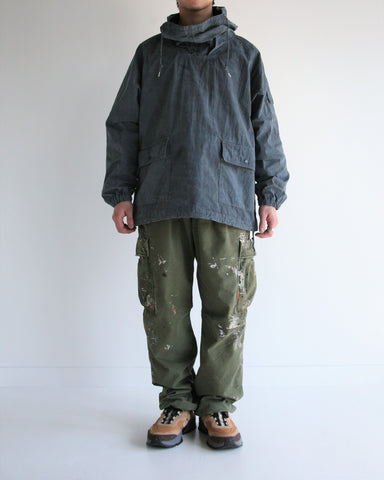 AN252 OVER DYED ANORAK PULLOVER JACKET NAVY