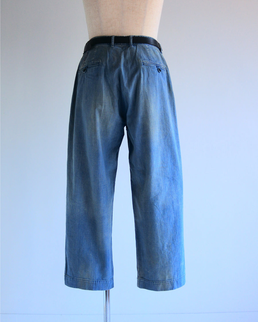 AN402 REMAKED WIDE DENIM TOROUSERS INDIGO(REMAKE)