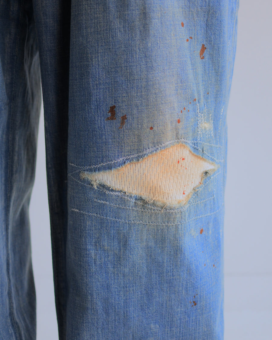 AN402 REMAKED WIDE DENIM TOROUSERS INDIGO(REMAKE)