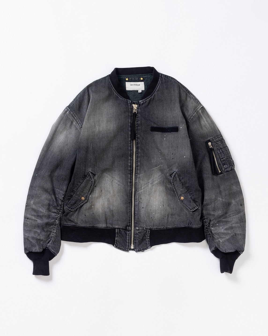 AN396-W AGING DUAL DENIM MA-1 BLACK (AGING) – ANACHRONORM