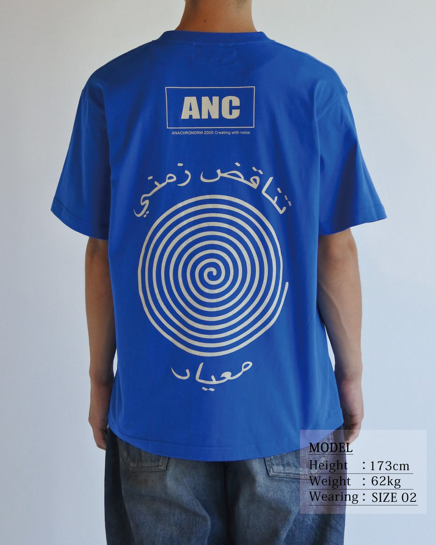 VORTEX PRINTED S/S T-S BLUE – ANACHRONORM