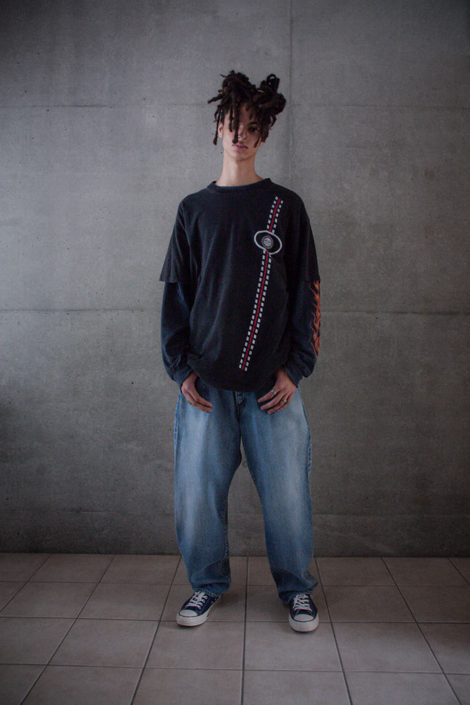 CONTEXT-003N 80's WIDE 5P PANTS