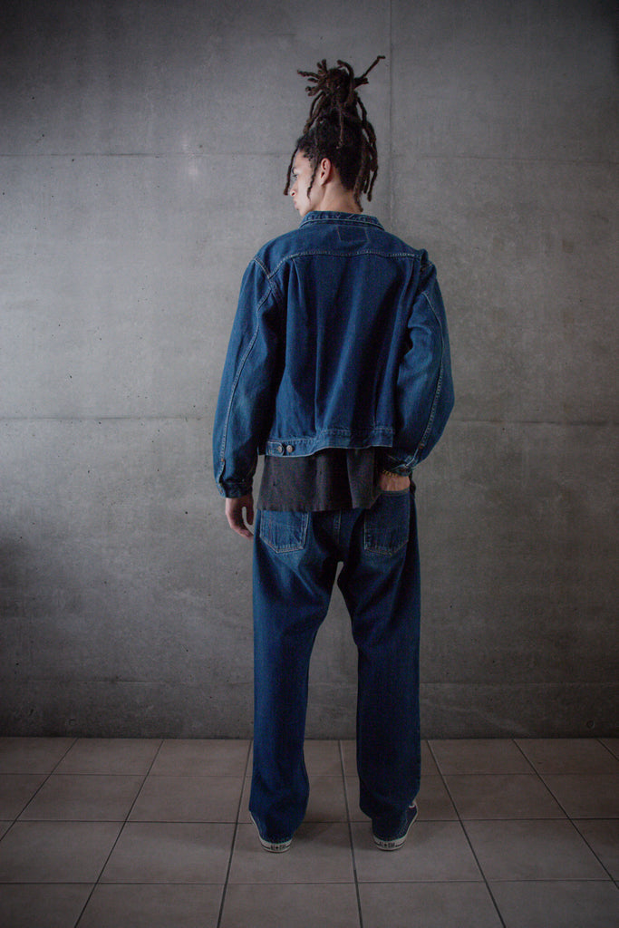 CONTEXT-005 FRONT TUCK DENIM JACKET <  4 colors >