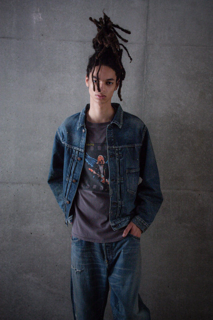 CONTEXT-005 FRONT TUCK DENIM JACKET <  4 colors >