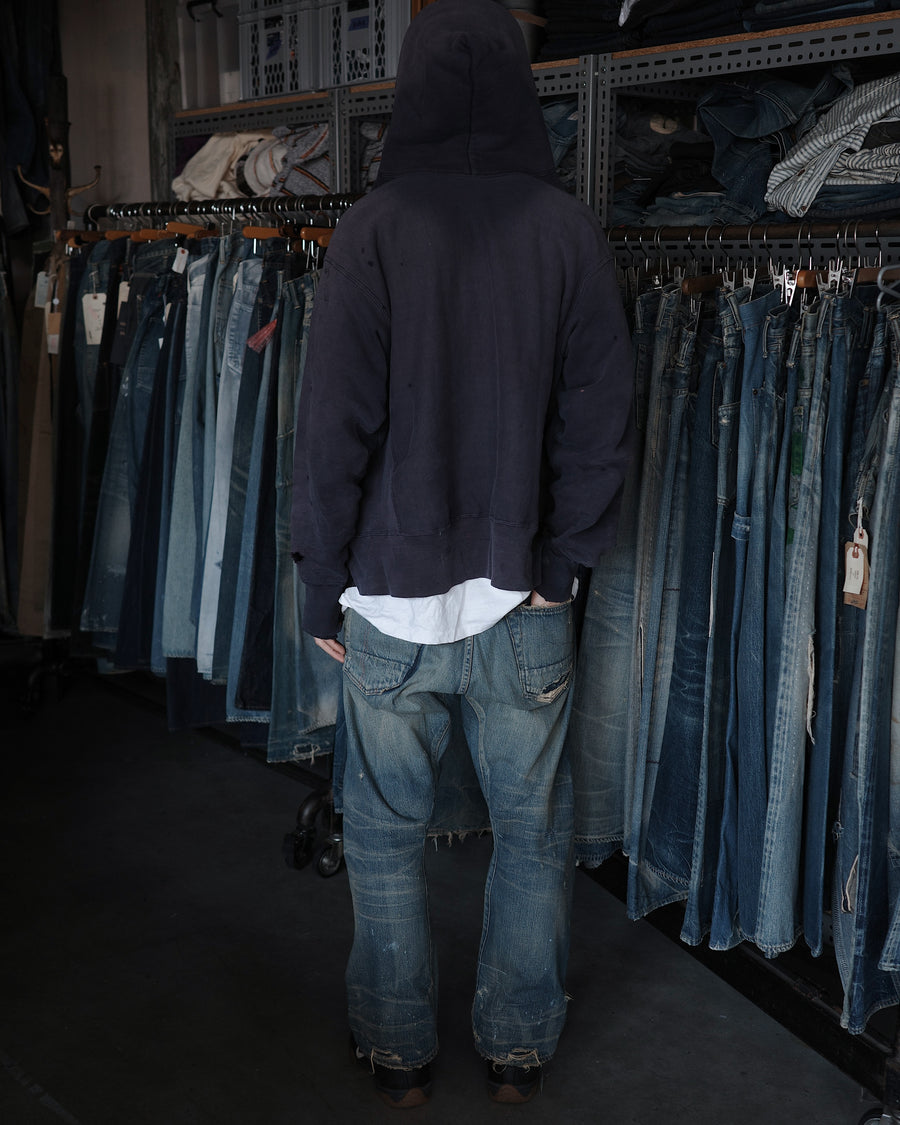 CONTEXT-002-RE DRAPED STRAIGHT 5P DENIM PANTS – TIME RECONSTRUCTED INDIGO(REMAKE) Styling