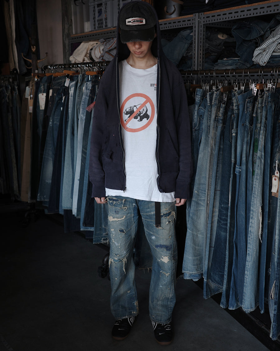 CONTEXT-002-RE DRAPED STRAIGHT 5P DENIM PANTS – TIME RECONSTRUCTED INDIGO(REMAKE) Styling